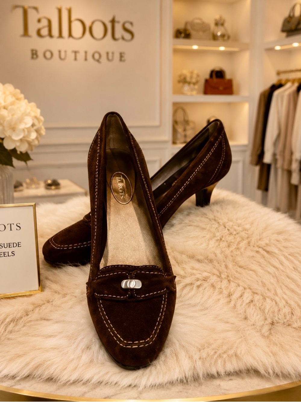 Talbots Leather Suede Ladies Heels
